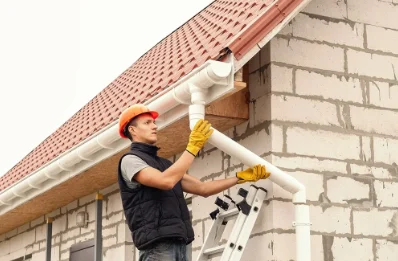 Pose et remplacement de gouttières à Vitot